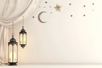 ramadan Kareem, Ramadan crescent moon, Eid Mubarak Islamic festival social media banner and Eid Mubarak Post Template, islam	