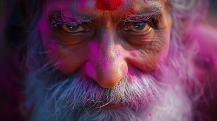 Close Up of a Person With a Beard