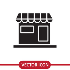 Store icon vector, trendy style flat illustration on white background..eps