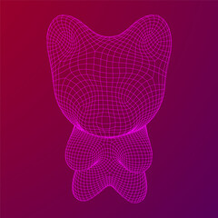 Gummy bear. Jelly fruit candy