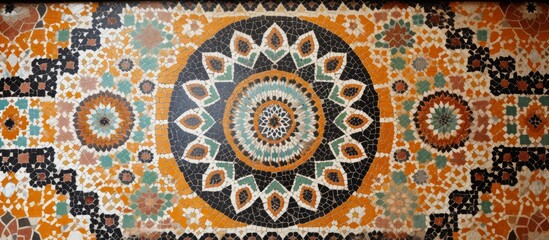 Typical Moroccan Mosaic Pattern Found Throughout the Country: A Display of the Typical Moroccan Mosaic Pattern Found Throughout the Country