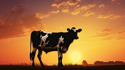 livestock dairy cow silhouette