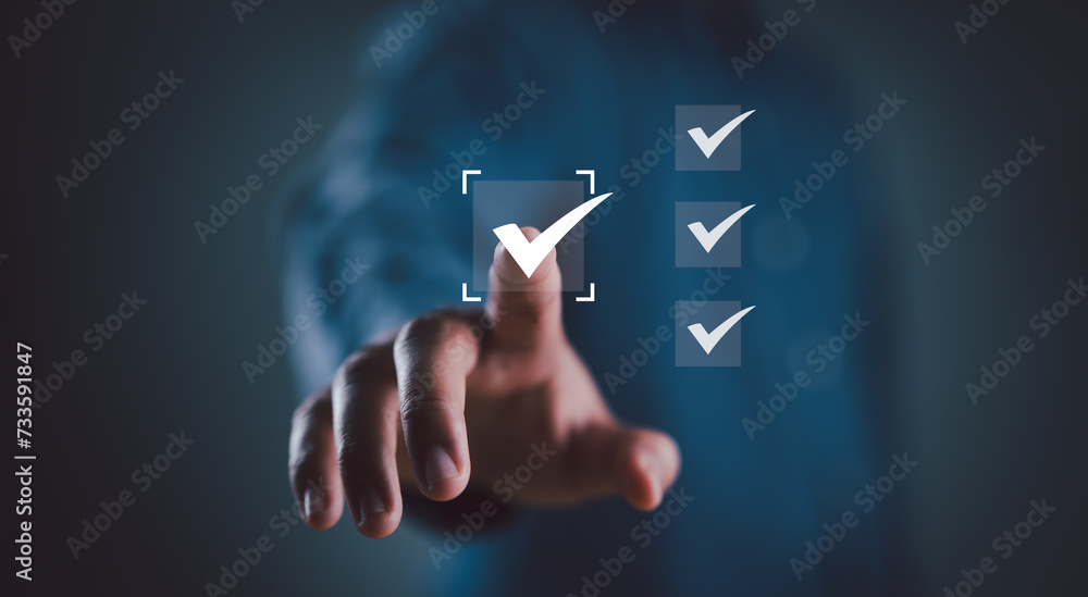 Poster Quality Certificate and Checklist and analyst target marketing planning assignment with quality management. Standardization, certification. Compliance to regulations service and standards..