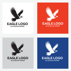 eagle logo design with editable vector file