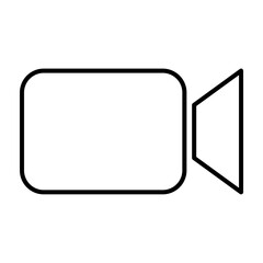Video camera vector icon movie sign for graphic design, logo, web site, social media, mobile app, ui