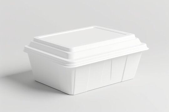 white plastic container