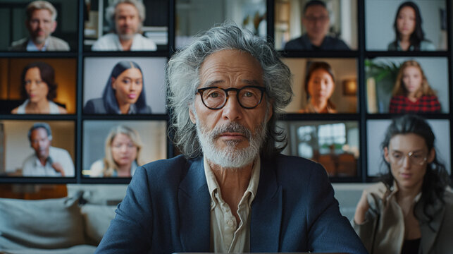 Screen Showing A Diverse Team Of Professionals Participating In A Video Conference From Various Locations, Including Home Offices And Co-working Spaces, To Illustrate The Flexibility And Inclusivity O