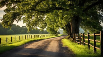 countryside farm road