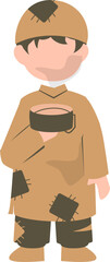 Homeless person Illustration, beggar Illustration 
