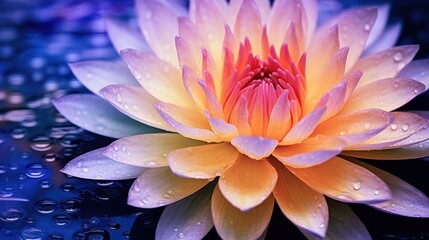 colorful lotus flower pattern