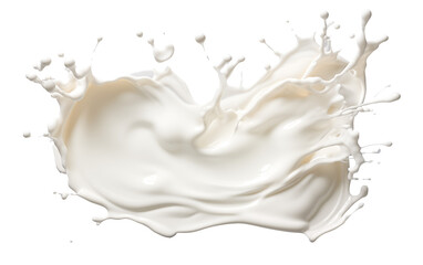 Splash milk Isolated on a transparent background