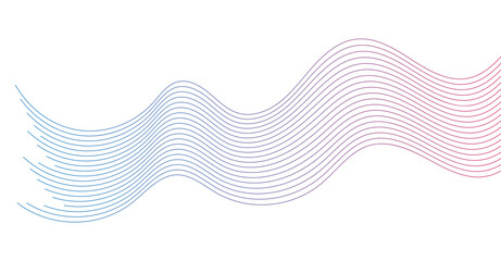 Abstract wavy lines element background. Suitable for AI, tech, network, science, digital technology theme	
