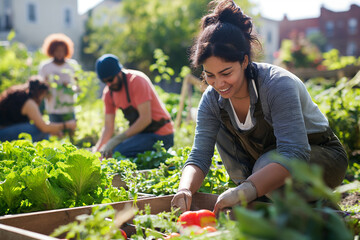 Portrait of a Young Gardener: Cultivating Wellness in Urban Garden