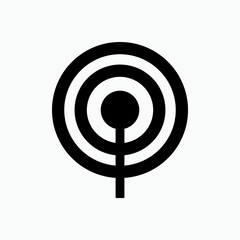 Antenna Icon. Signal, Transmitter. Transmission Symbol for Design, Presentation, Website, or Apps Elements.- Vector.