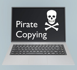 Pirate Copying concept - 733599822