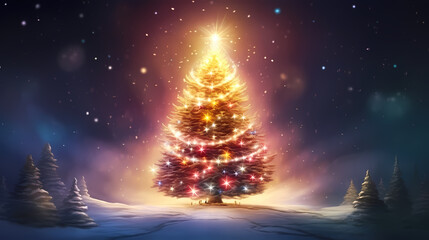 Christmas tree, Christmas background