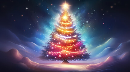 Christmas tree, Christmas background