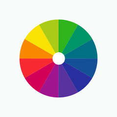 Obraz premium Hue of Color. Kinds of Colour Separation. Hue Icon. Color Wheel - Vector