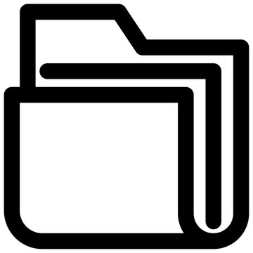 recommend clip art: Folder vector outline icon