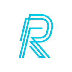 Monogram R design vector logo. Monogram initial letter mark R logo design. Monogram design vector logo. Monogram initial letter mark R logo design. Simple R monogram. Monogram R design logo