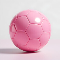 Pink soccer ball