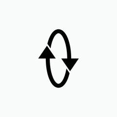 Switch Arrow Icon. Shuffle Symbol – Vector.  