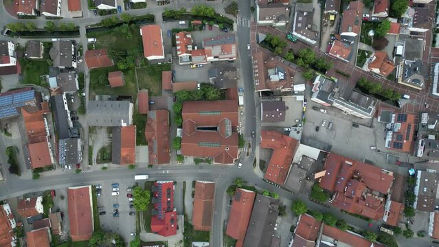 ドイツ　バイエルン州　バートヴェリスホーフェン　温泉地　空撮