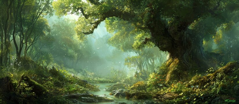 Forest biotope serves as a habitat to a diverse range of flora and fauna.