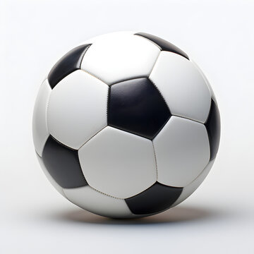 Soccer ball on a white background 