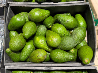 Avocado on the counter in the market