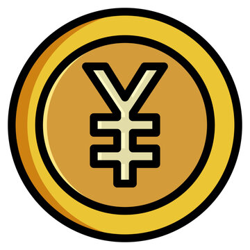 recommend clip art:  Yen, Coin, Money, Filled Outline Icon