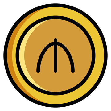 recommend clip art:  Manat, Coin, Money, Filled Outline Icon