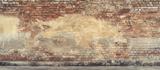 Vintage Old Brick Wall Texture Background: A Nostalgic Blend of Weathered Aesthetics and Textural Charm