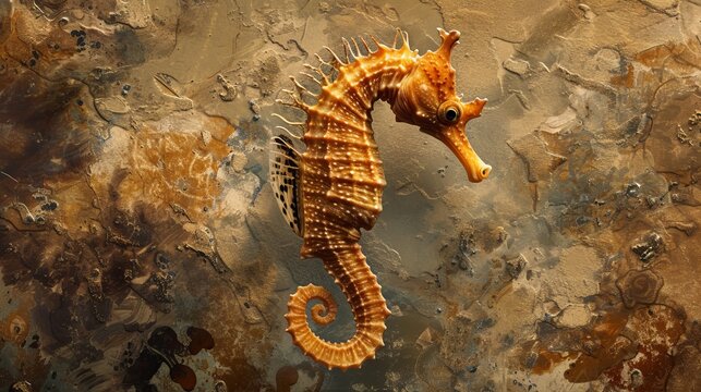 Hippocampal guttulatus, the Mediterranean Seahorse
