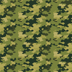 Camouflage pattern. Seamless background. Vector illustration.