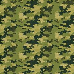 Fototapeta premium Camouflage pattern. Seamless background. Vector illustration.