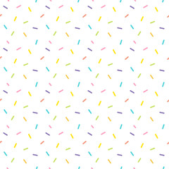Fototapeta na wymiar Seamless colorful confetti sprinkle pattern wallpaper background 