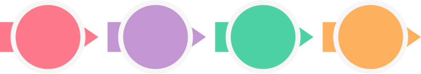 Vector Flat Infographic Element, Process Infographic