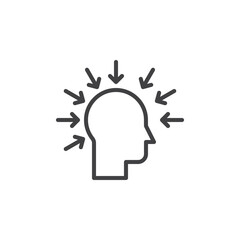 Brainstorming line icon