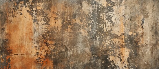 Vintage Brown Paint on Cement Wall Background: a Retro-inspired Decor with a Vintage Twist