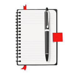 notebook and pen