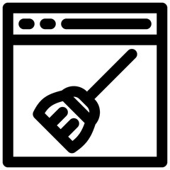 browser clean vector outline icon