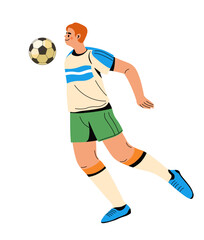 Football player receiving pass or taking kick