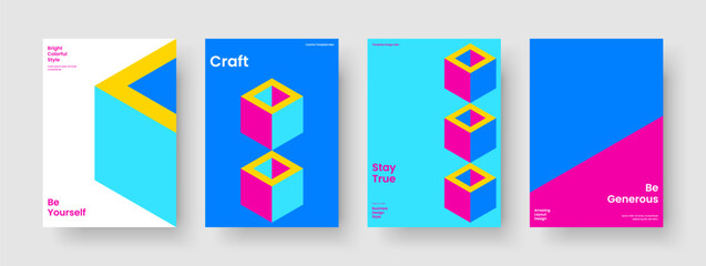 Obraz premium Modern Brochure Design. Geometric Background Template. Creative Banner Layout. Flyer. Poster. Business Presentation. Report. Book Cover. Pamphlet. Portfolio. Newsletter. Catalog. Handbill. Leaflet