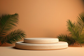 Fototapeta premium 3d podium for product with clean clay effect