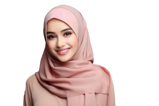PNG Image of Portrait woman wearing hijab