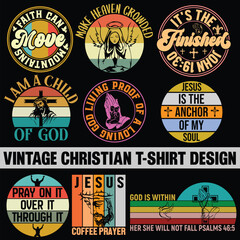 Vintage Christian T Shirt Design Bundle