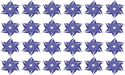 seamless pattern with stars, seamless pattern with blue flowers, Seamless pattern with blue purple stars on white background. Blue flower Seamless pattern in blue and white, design for fabric 