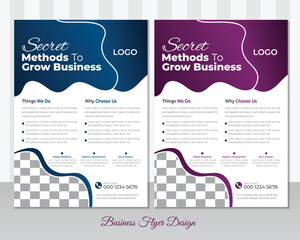 Modern Creative Business Professional Flyer design with Vector