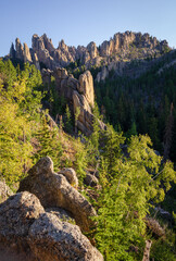 Rugged Overlook at the Black Hills in South Dakota